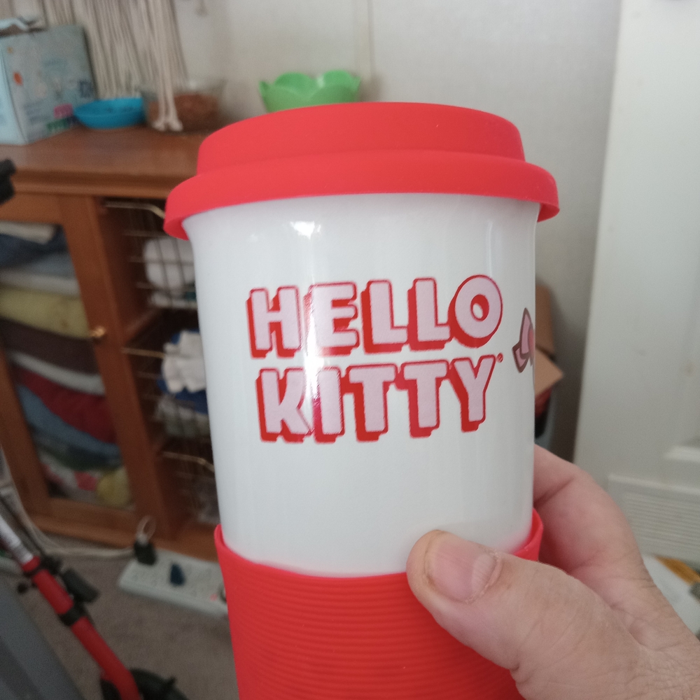 Hello Kitty Red and White Travel Mug